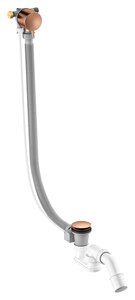Bath waste - with water outlet (Brushed Copper)