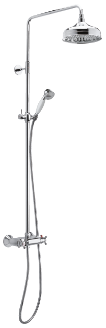 Tradition Système de douche thermostatique avec Pomme de tête en Douchette