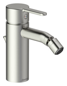 Silhouet Bidet Mixer with pop up waste (Steel)