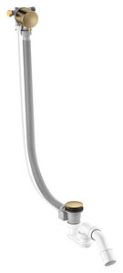 Bath waste - with water outlet (Brushed Bronze)