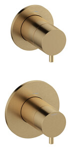 Silhouet Outer parts bundle - Thermostat + 2 way diverter (Brushed Bronze)