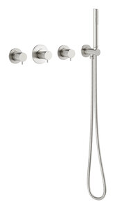 Silhouet BS 1 indbygget brusesystem til badekar, ydre dele (Steel)