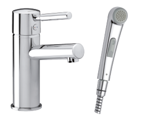  One-Grip Merkur Waschtischmischer mit Seitenspray