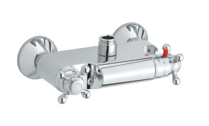 Damixa Tradition thermostatic shower mixer in chrome