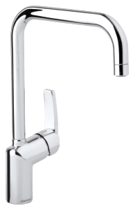 One-grip kitchen mixer in chrome made by Damixa