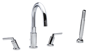 4-håls badkarsblandare för sargmontage