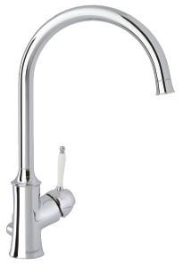 Damixa Tradition one-grip kitchen mixer in chrome