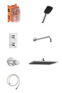 HS1 podtynkowy zestaw prysznicowy termostatyczny