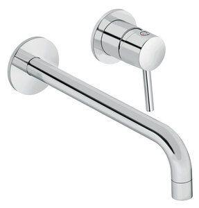 Merkur Zestaw elementów 250 mm zewnętrznych z wylewką podtynkowej baterii umywalkowej