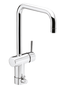 The one-grip Kitchen mixer in the surface chrome