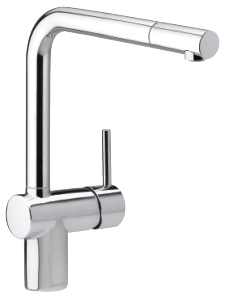 Damixa Osier vandhane med L-tud og udtrækbart tudhoved i krom