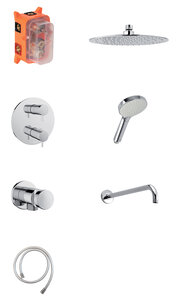 HS1 podtynkowy zestaw prysznicowy termostatyczny