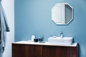 Award winning Clover Green basin mixer