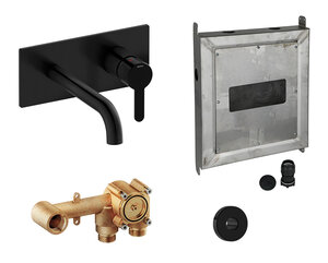 TVÄTT FÖR INBYGGNAD (180 mm) + DOLD BLANDARE + SÄKERHETSLÅDA