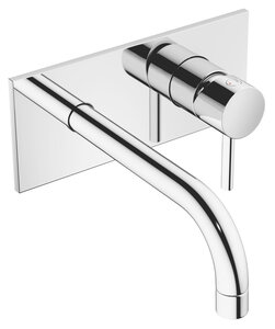 Täckplatta, handtag och utloppspip