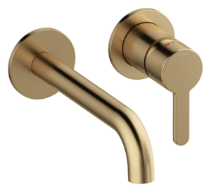 Silhouet Silhouet Afbouwset wandmengkraan (180 mm) (Mat brons PVD)