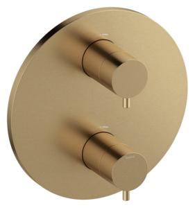 Udvendige brus dele til termostat (Børstet bronze)