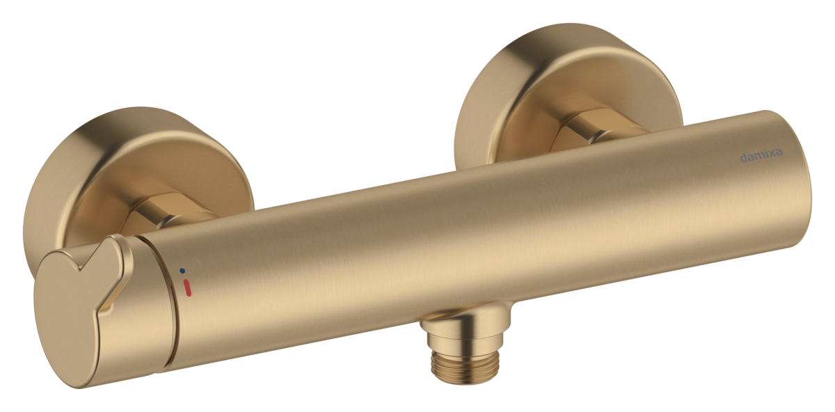 Wall shower bronze brossé