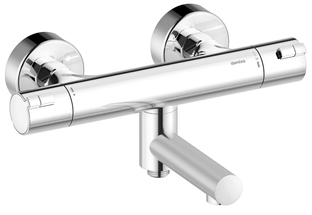 Thermostatische bad/douchemengkraan chroom