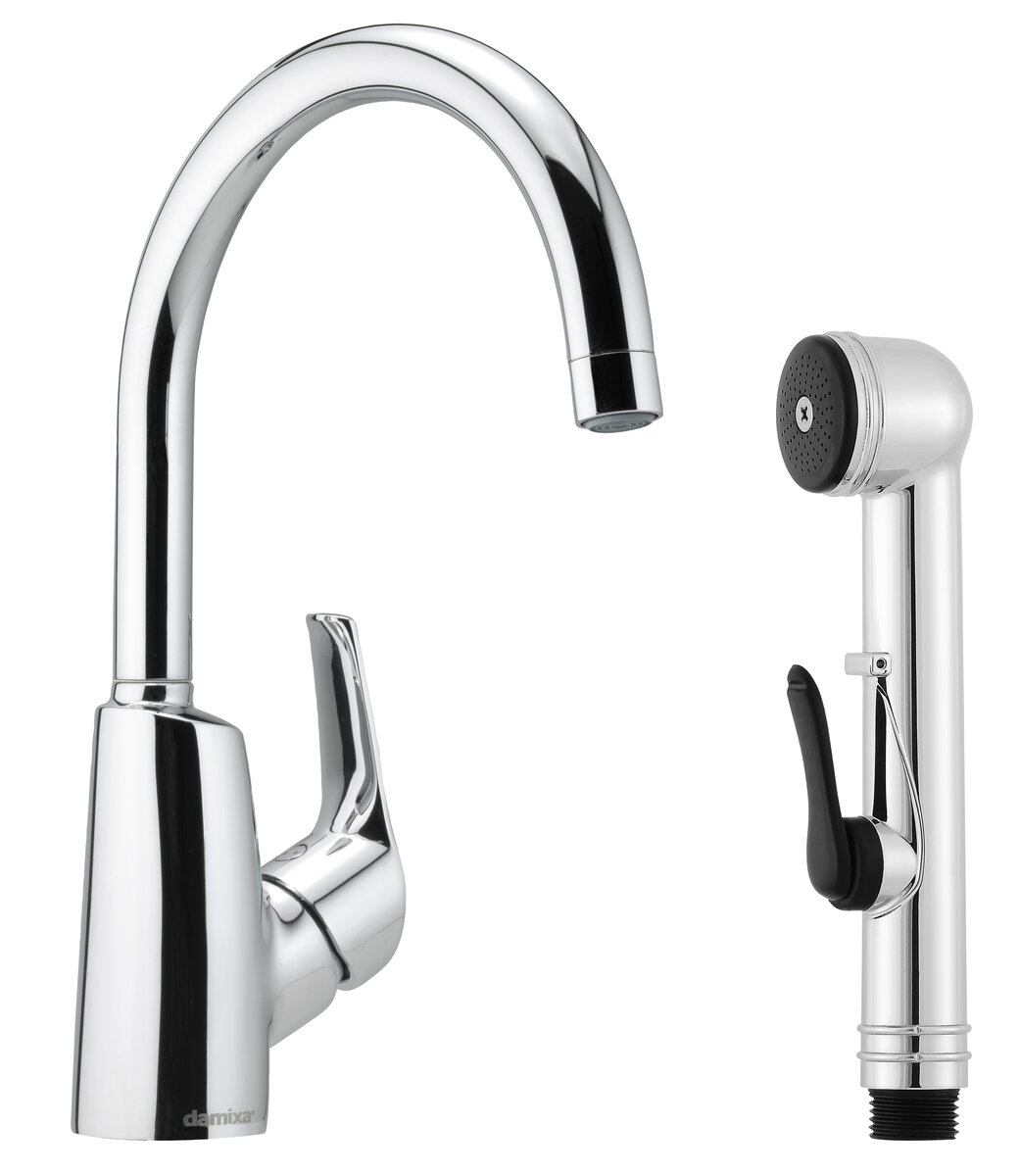 Basin Mixer with sidespray chrome