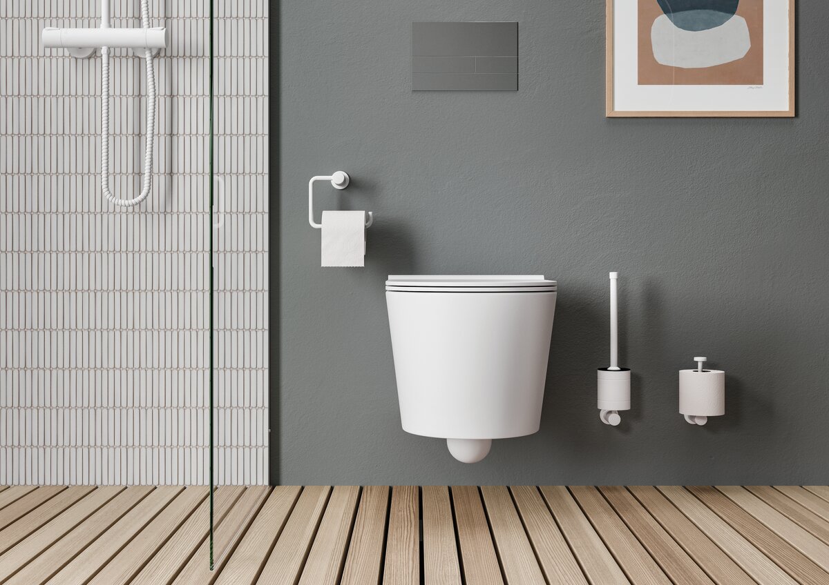 Toiletbørste mathvid