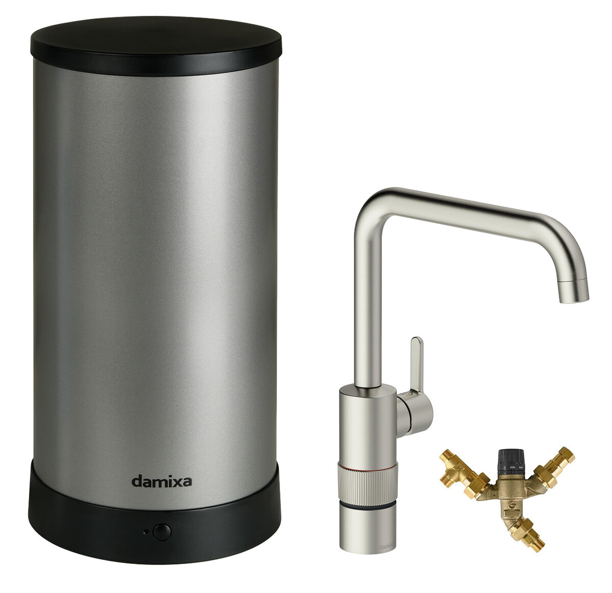Instant 7 Kombi Kochend-Wasserhahn stahl