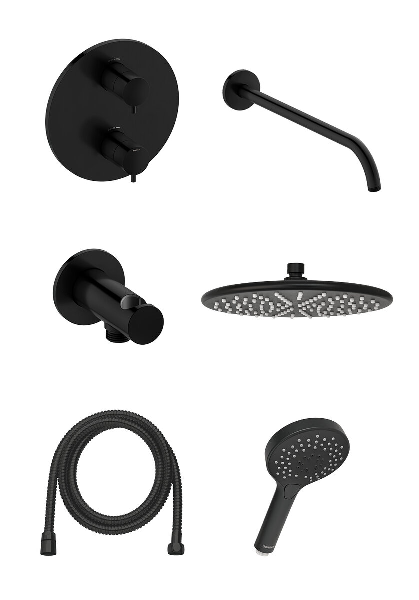 Silhouet HS1 - concealed shower system matt black