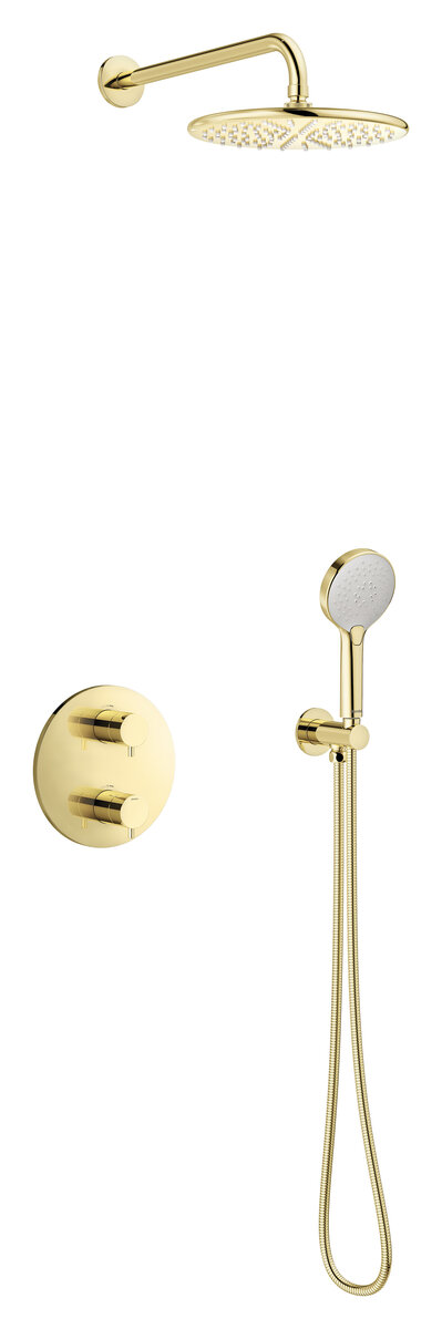 Silhouet HS1 - concealed shower system polished brass