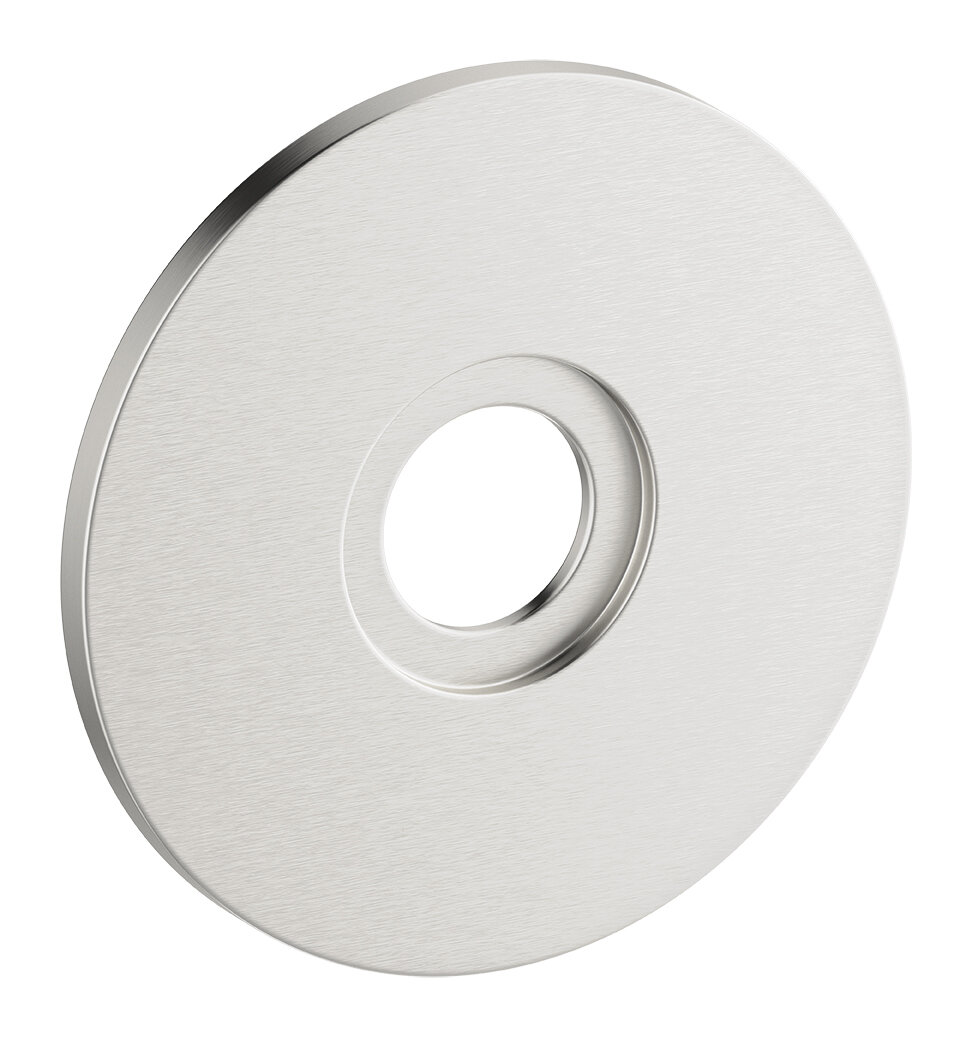 Rosett Ø90 för vägguttag steel
