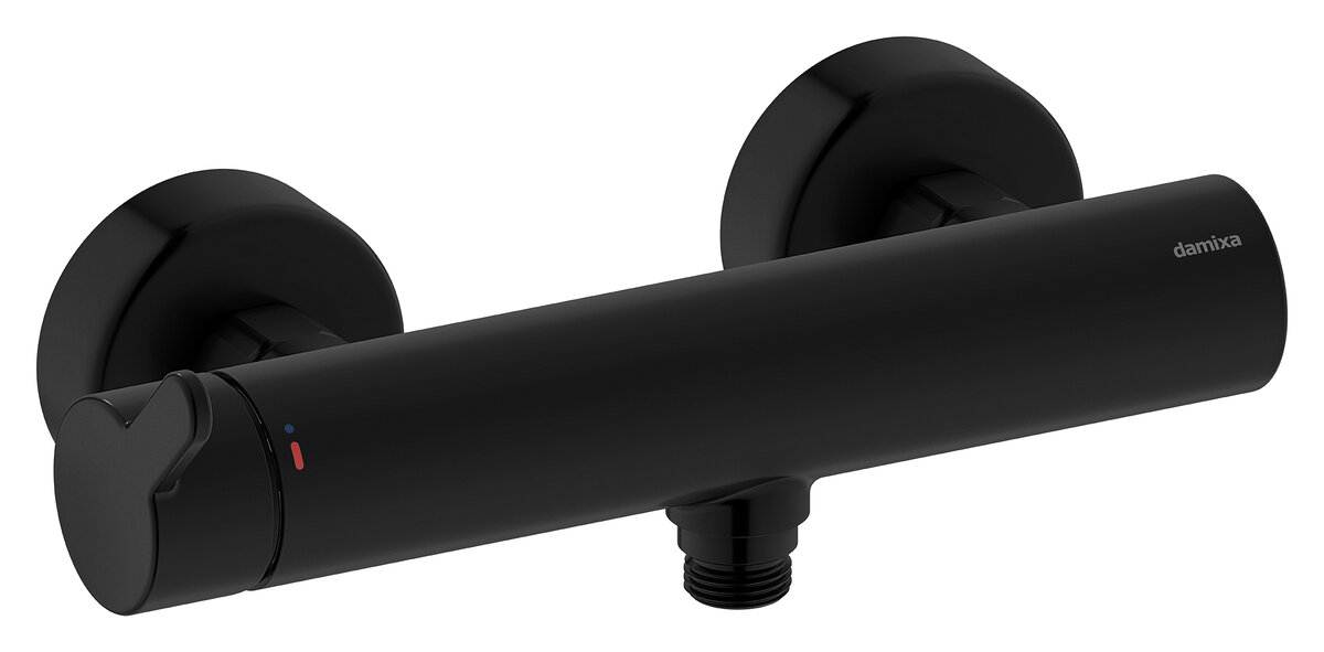 Wall shower matt black