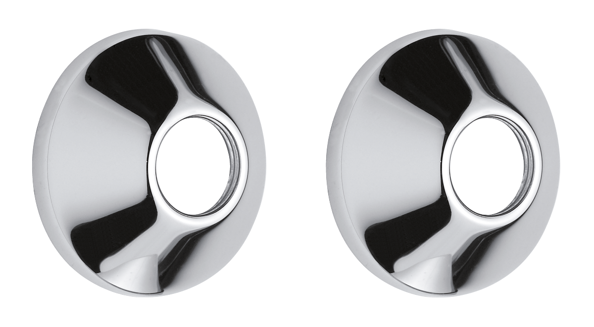 Rosetter 3/4" (2 stk.) krom