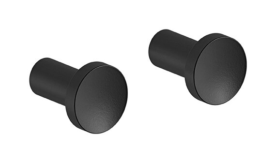 Towel hook (2 pcs) matt black
