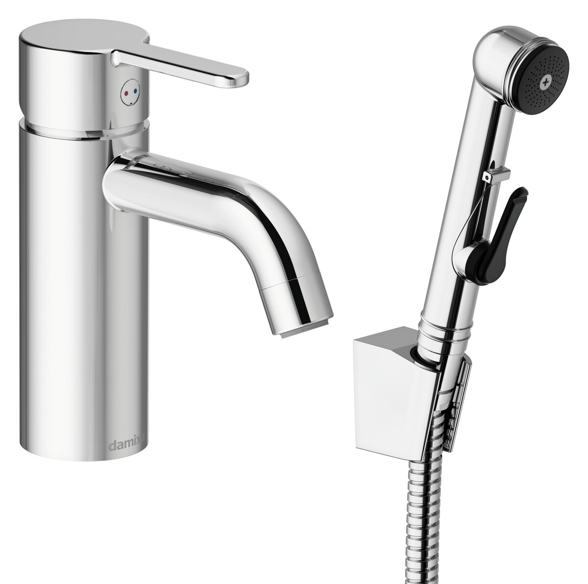 Basin Mixer with sidespray chrome