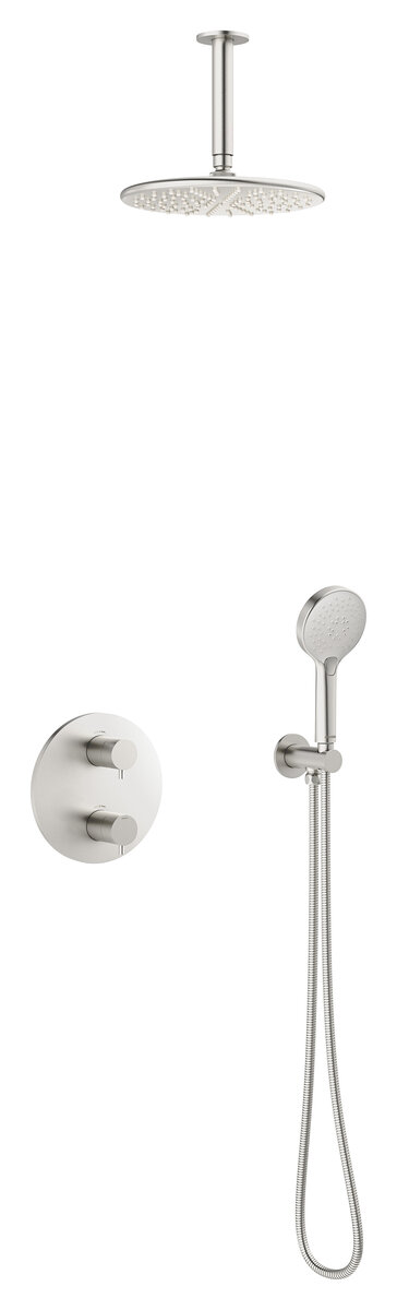 Silhouet HS 2 - UP Thermostat Duschsystem stahl