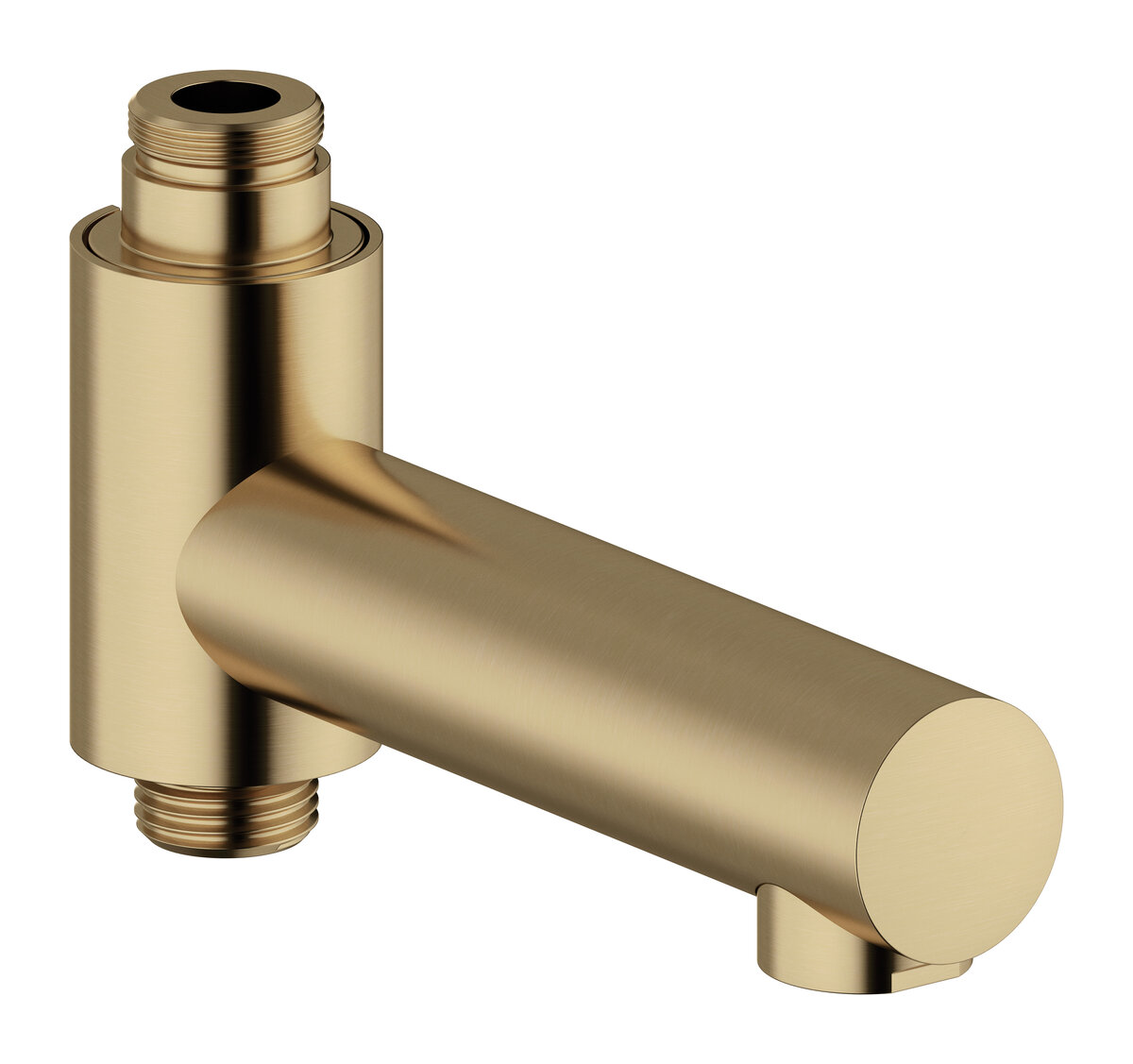 Swivel spout for bath brushed bronze