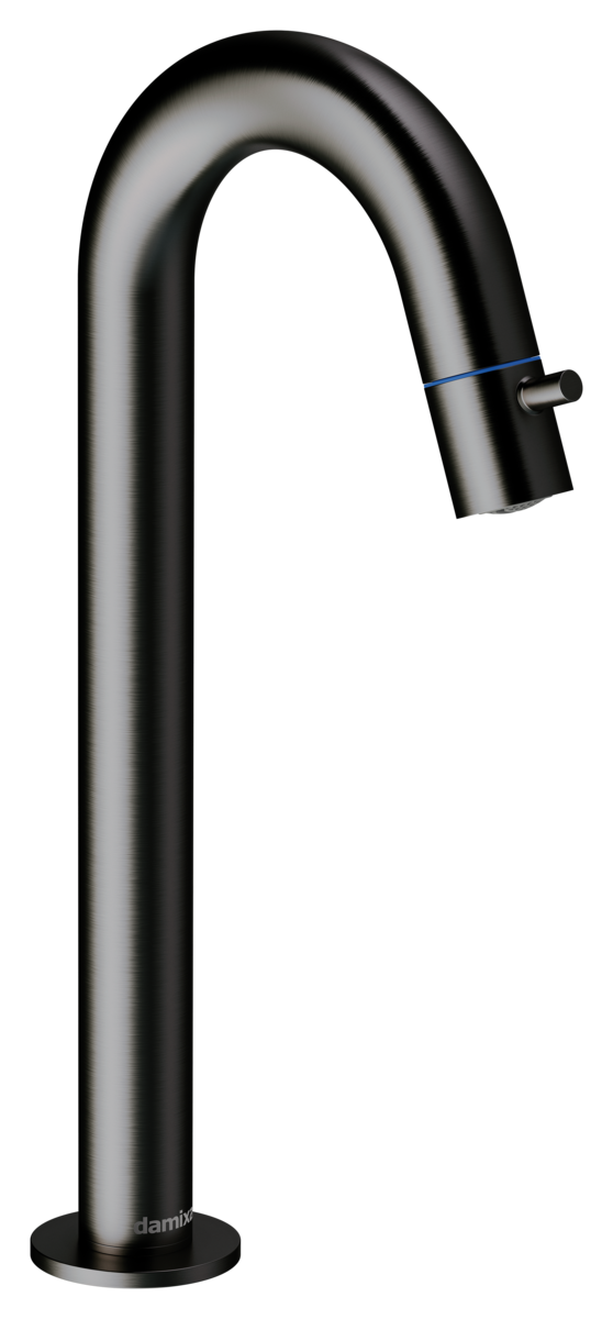 Fonteinkraan C-uitloop large grafiet pvd