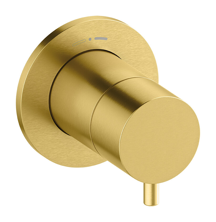 Outerpart for two-way diverter brushed brass