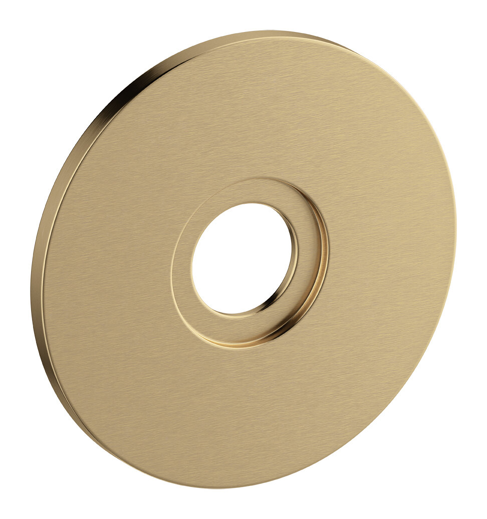 Rosette Ø90 for wall outlet brushed bronze