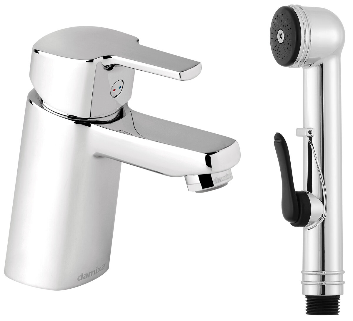 Basin Mixer with sidespray chrome