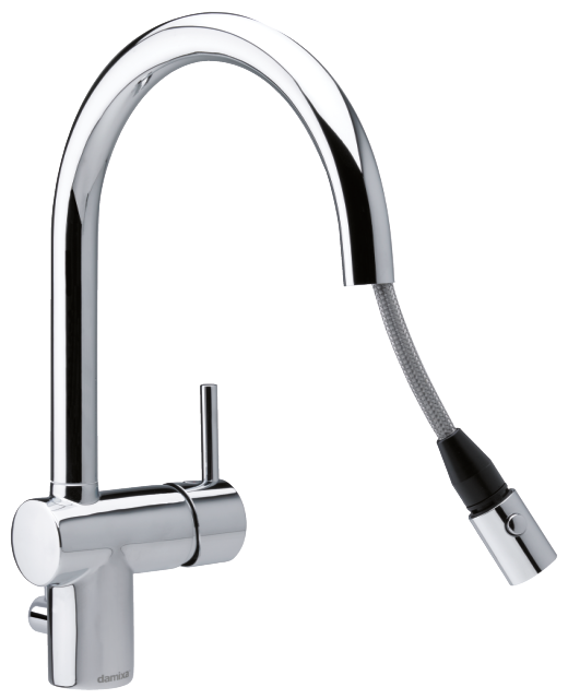 Osier Kitchen mixer with a pull-out spout
