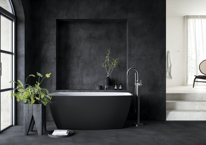 Freestanding bath mixer