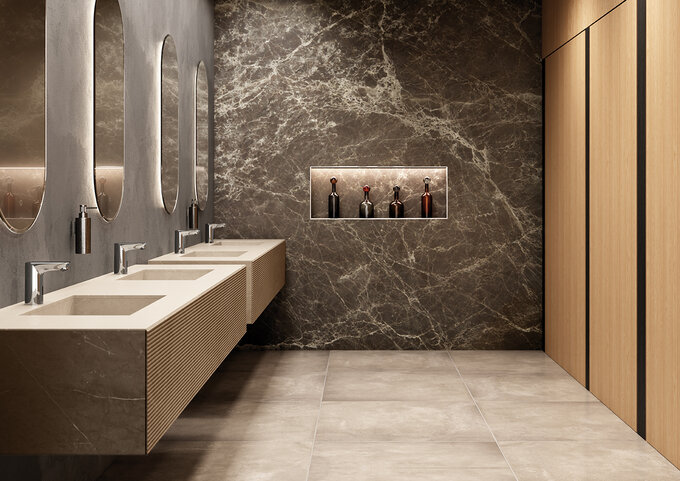 Touchless basin mixer