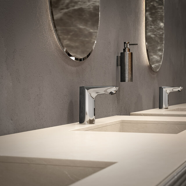 Touchless basin mixer