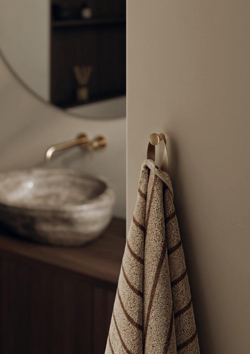 Towel hook (2 pcs) brushed bronze