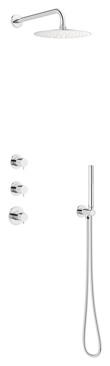 XS 1 indbygget brusesystem, ydre dele krom